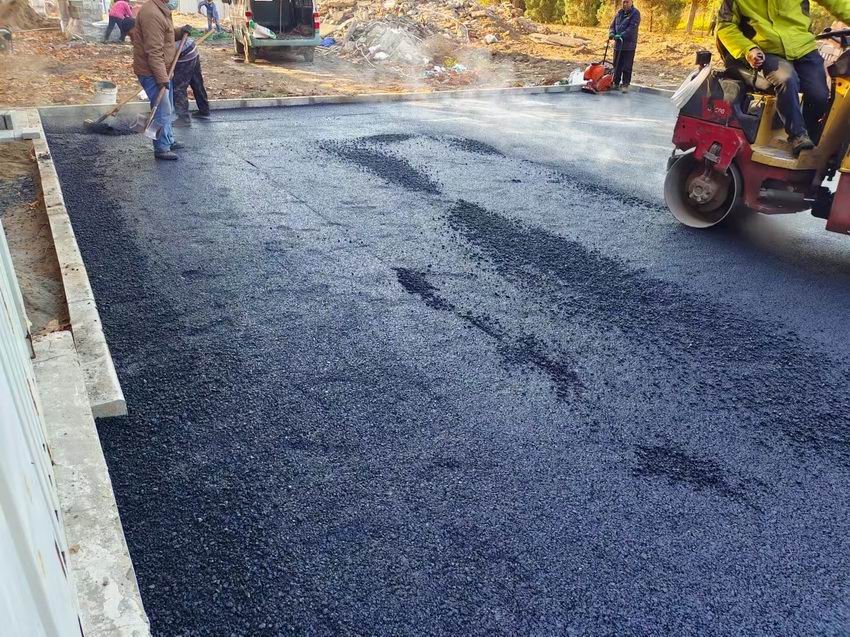 沥青道路施工